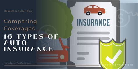 16 Types Of Auto Insurance Comparing Coverages Bennett And Porter 16 Types Of Auto Insurance Comparing Coverages Bennett And Porter