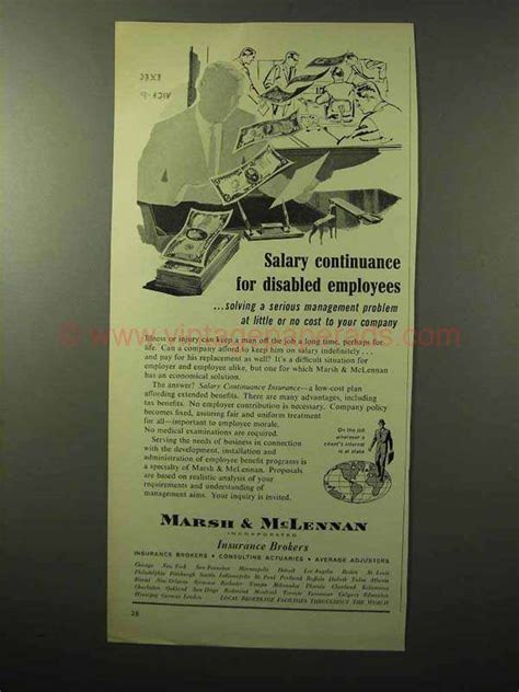 1964 Marsh Amp Mclennan Insurance Ad Disabled Cb1057 1964 Marsh Amp Mclennan Insurance Ad Disabled Cb1057