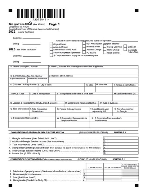 2022 Form Ga Dor 600S Fill Online Printable Fillable Blank Pdffiller 2022 Form Ga Dor 600S Fill Online Printable Fillable Blank Pdffiller