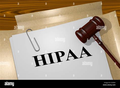 3D Illustration Of Hipaa Title On Legal Document Health Insurance 3D Illustration Of Hipaa Title On Legal Document Health Insurance