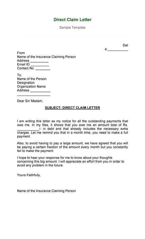 49 Free Claim Letter Examples How To Write A Claim Letter 49 Free Claim Letter Examples How To Write A Claim Letter