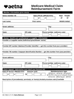 Aetna Reimbursement Request Form Aetna Medicare Aetna Reimbursement Request Form Aetna Medicare