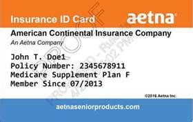 Aetna Senior Supplemental Medicare Supplement Card Update Aetna Senior Supplemental Medicare Supplement Card Update