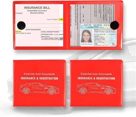 Amazon Com Ziciner Car Registration Insurance Holder 2Pack Essential Amazon Com Ziciner Car Registration Insurance Holder 2Pack Essential