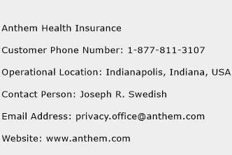 Anthem Insurance Customer Service Anthem Insurance Customer Service