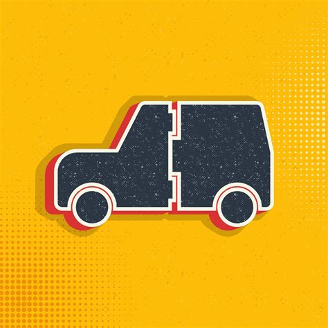 Auto Gap Insurance Vehicle Pop Art Retro Icon Vector Illustration Auto Gap Insurance Vehicle Pop Art Retro Icon Vector Illustration
