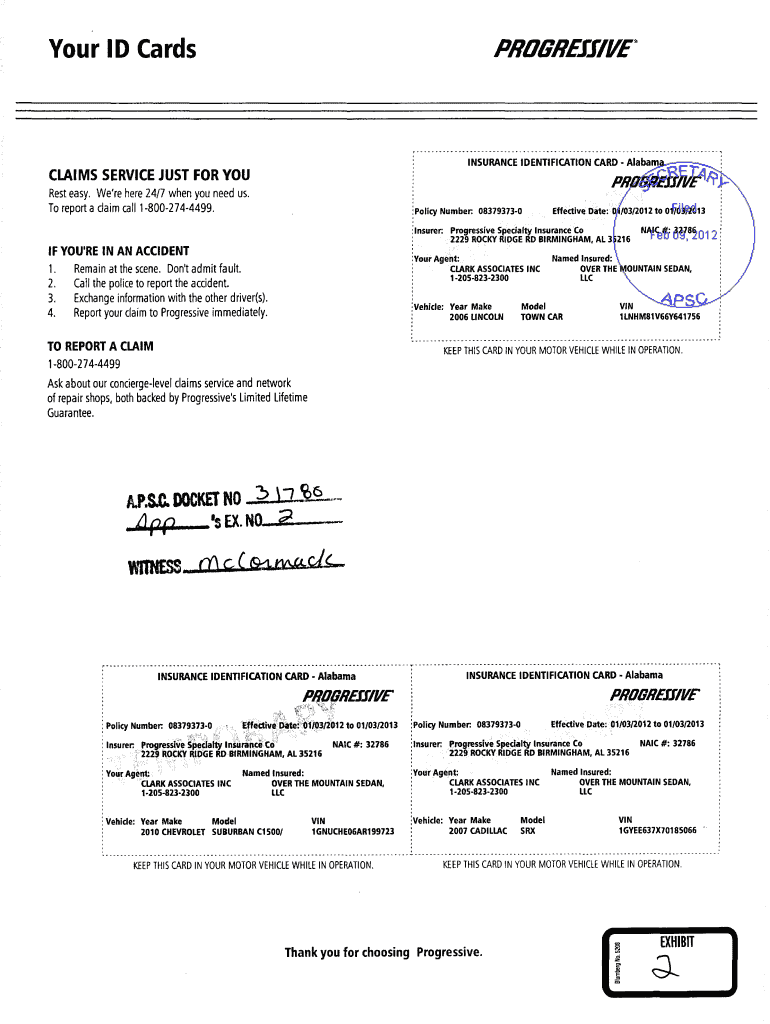 Auto Insurance Card Auto Insurance Card