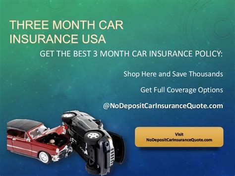 Auto Insurance For 3 Month