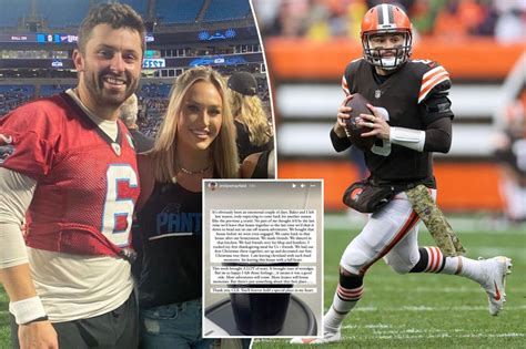 Baker Mayfield S Wife Emily Emotional As They Leave Cleveland Baker Mayfield S Wife Emily Emotional As They Leave Cleveland