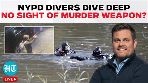 Brian Thompson Divers Search For Murder Weapon In Central Park Lake Brian Thompson Divers Search For Murder Weapon In Central Park Lake