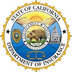California Department Of Insurance Commissioner California Department Of Insurance Commissioner
