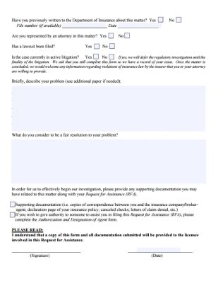 California Insurance Commissioner Complaint Dvga California Insurance Commissioner Complaint Dvga