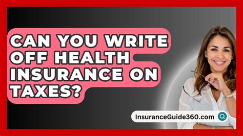 Can You Write Off Health Insurance