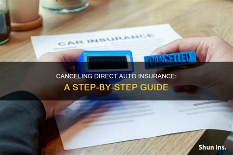 Canceling Direct Auto Insurance A Step By Step Guide Shunins Canceling Direct Auto Insurance A Step By Step Guide Shunins