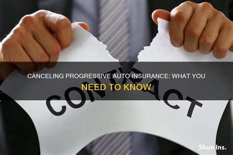 Canceling Progressive Auto Insurance What You Need To Know Shunins