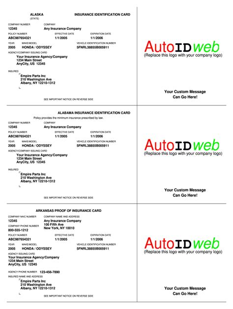 Car Insurance Card Template Free Mightyprintingdeals Com Car Insurance Card Template Free Mightyprintingdeals Com