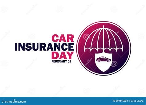 Car Insurance Day February 01 Vector Illustration Stock Illustration Car Insurance Day February 01 Vector Illustration Stock Illustration