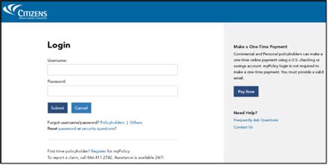 Citizens Insurance Log In