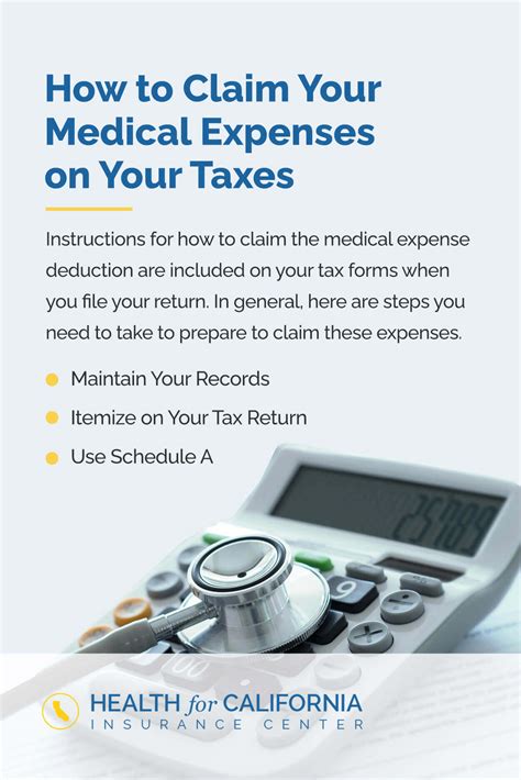 Claim Medical Expenses On Your Taxes Health For Ca Claim Medical Expenses On Your Taxes Health For Ca