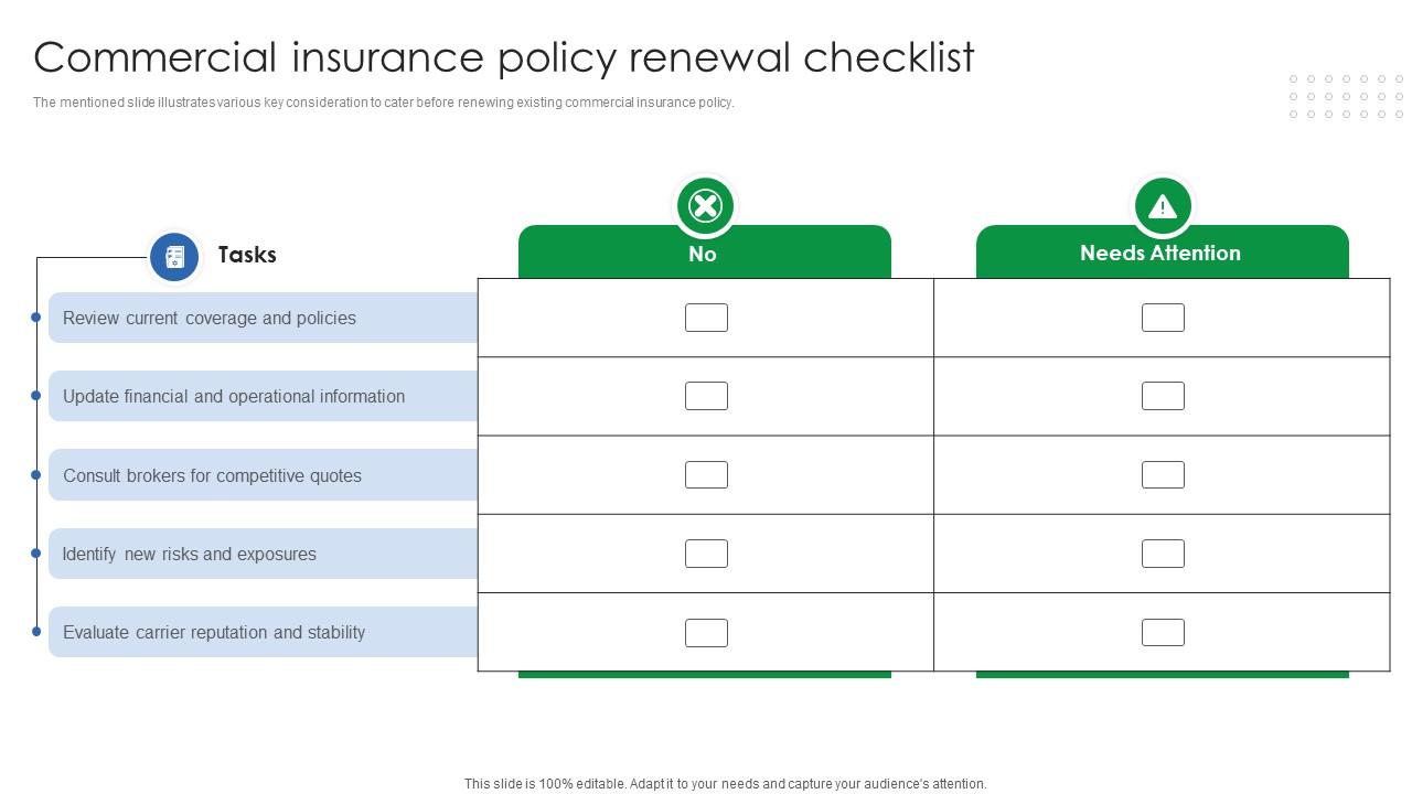 Commercial Insurance Policy