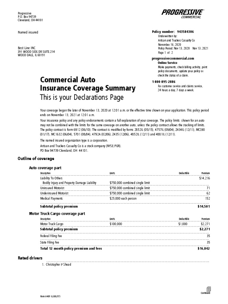 Commercial Insurance Progressive