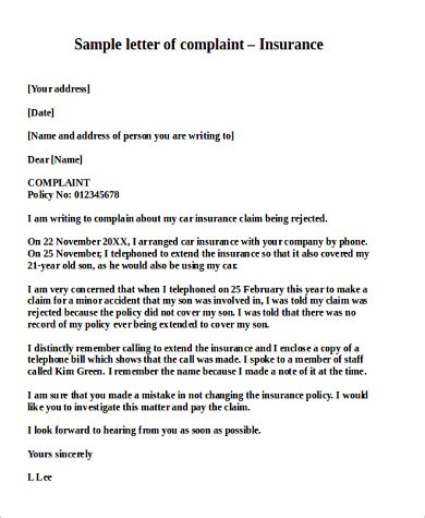 Complaint Letter To Insurance Company Sample Collecti Vrogue Co Complaint Letter To Insurance Company Sample Collecti Vrogue Co