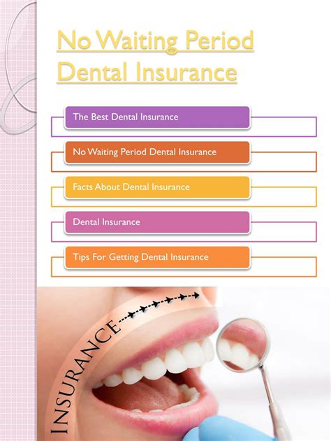 Dental Insurance Plans No Waiting Period