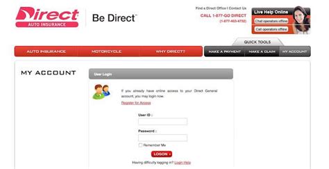 Direct General Login Directgeneral Com Auto Insurance