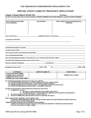 Event Liability Insurance Application Doc Template Pdffiller Event Liability Insurance Application Doc Template Pdffiller