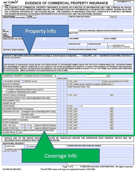 Evidence Of Commercial Property Insurance Evidence Of Commercial Property Insurance