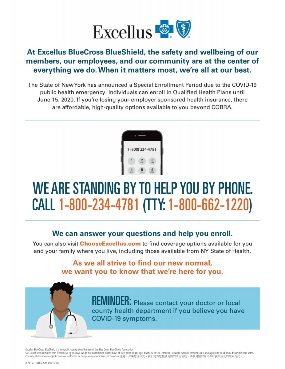 Excellus Is Available By Phone To Help With Health Insurance Needs Excellus Is Available By Phone To Help With Health Insurance Needs