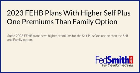 Fehb Self Plus One Update Federal Employee S Retirement Planning Guide Fehb Self Plus One Update Federal Employee S Retirement Planning Guide