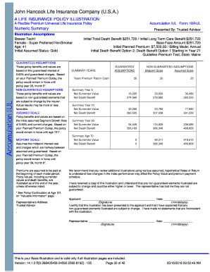 Fillable Online John Hancock Life Insurance Company Usa Financial Fillable Online John Hancock Life Insurance Company Usa Financial