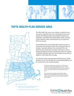Fillable Online Tufts Health Plan Service Area Hsa Insurance Fax Fillable Online Tufts Health Plan Service Area Hsa Insurance Fax