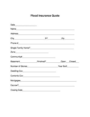 Flood Insurance Quote By Address