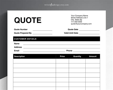 Free 22 Quote Forms In Ms Word Pdf Excel Free 22 Quote Forms In Ms Word Pdf Excel
