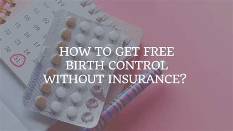Free Birth Control No Insurance