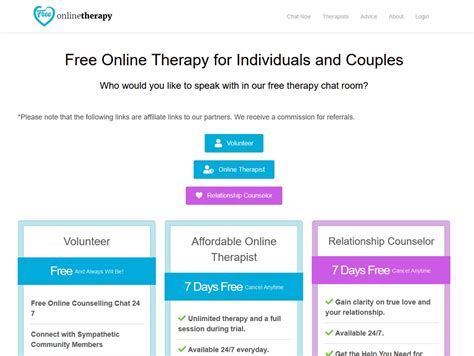 Free Therapy Online No Insurance