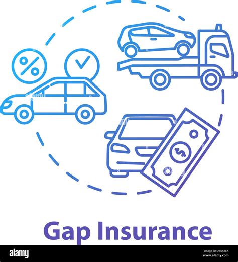 Gap Insurance Concept Icon Auto Loan Refund For Car Cost Difference Gap Insurance Concept Icon Auto Loan Refund For Car Cost Difference