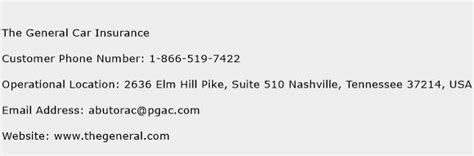 General Car Insurance Phone Number