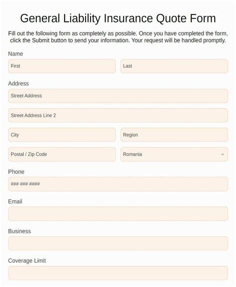 General Insurance Quotation