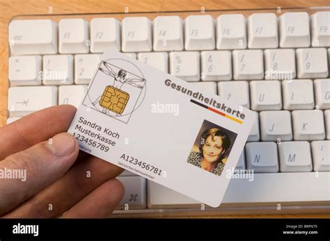 German Electronic Health Insurance Card On A Keyboard Stock Photo Alamy German Electronic Health Insurance Card On A Keyboard Stock Photo Alamy