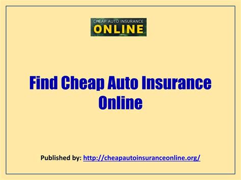 Get Cheap Auto Insurance Online
