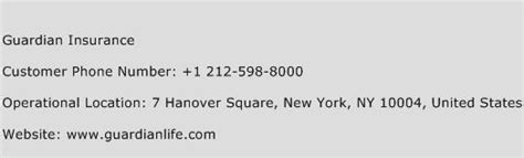 Guardian Life Insurance Phone Number