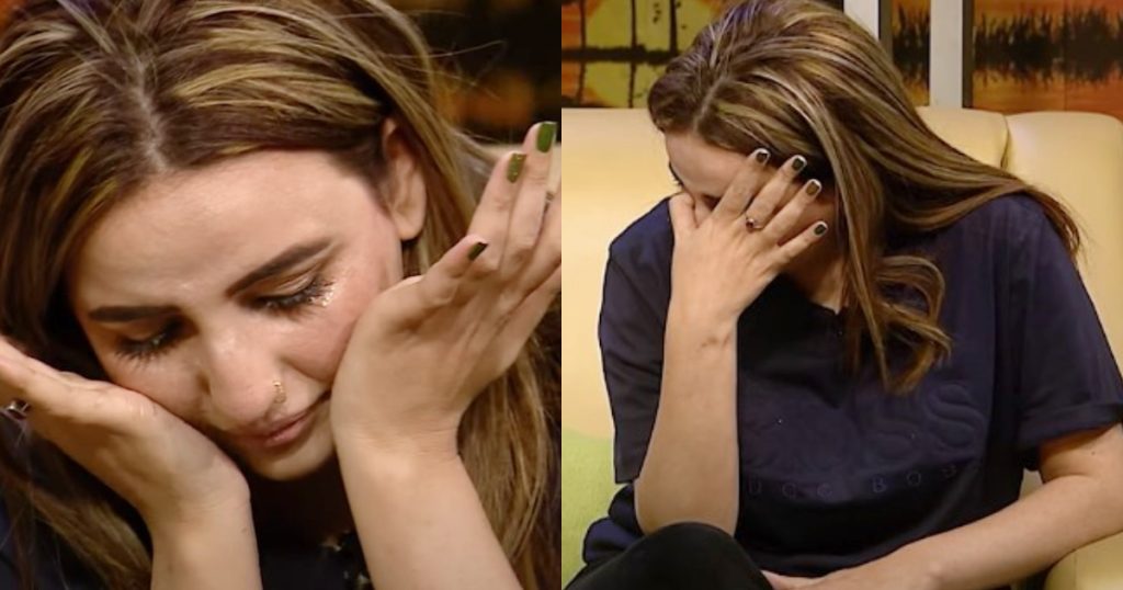 Hareem Shah Cried While Discussing Leaked Video And Allegations Et Hareem Shah Cried While Discussing Leaked Video And Allegations Et