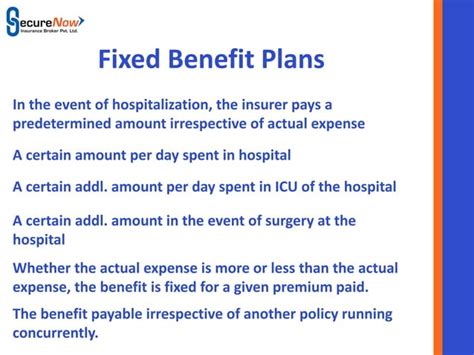 Health Insurance Indemnity And Fixed Benefit Policies Health Insurance Indemnity And Fixed Benefit Policies
