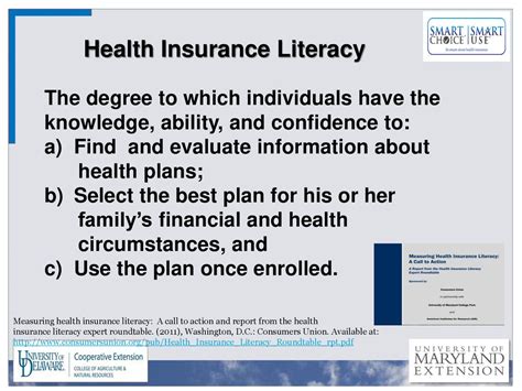 Health Insurance Literacy Health Insurance Literacy