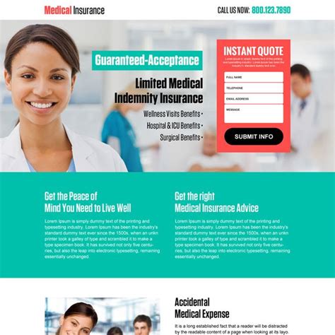 Health Insurance Responsive Landing Page Design Templates For Leads Page 2 Health Insurance Responsive Landing Page Design Templates For Leads Page 2