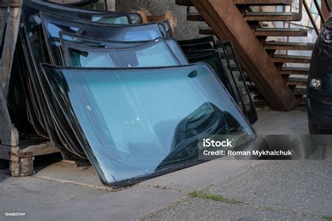 Heaps Of Used Demolished Windshield Front Car Glass Car Service Heaps Of Used Demolished Windshield Front Car Glass Car Service