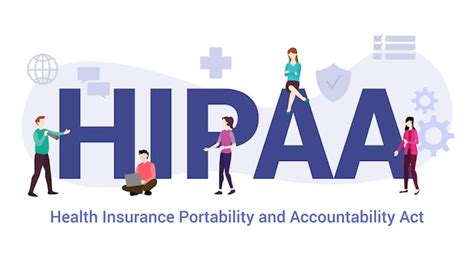 Hipaa Health Insurance Portability And Accountability Act Concept Hipaa Health Insurance Portability And Accountability Act Concept